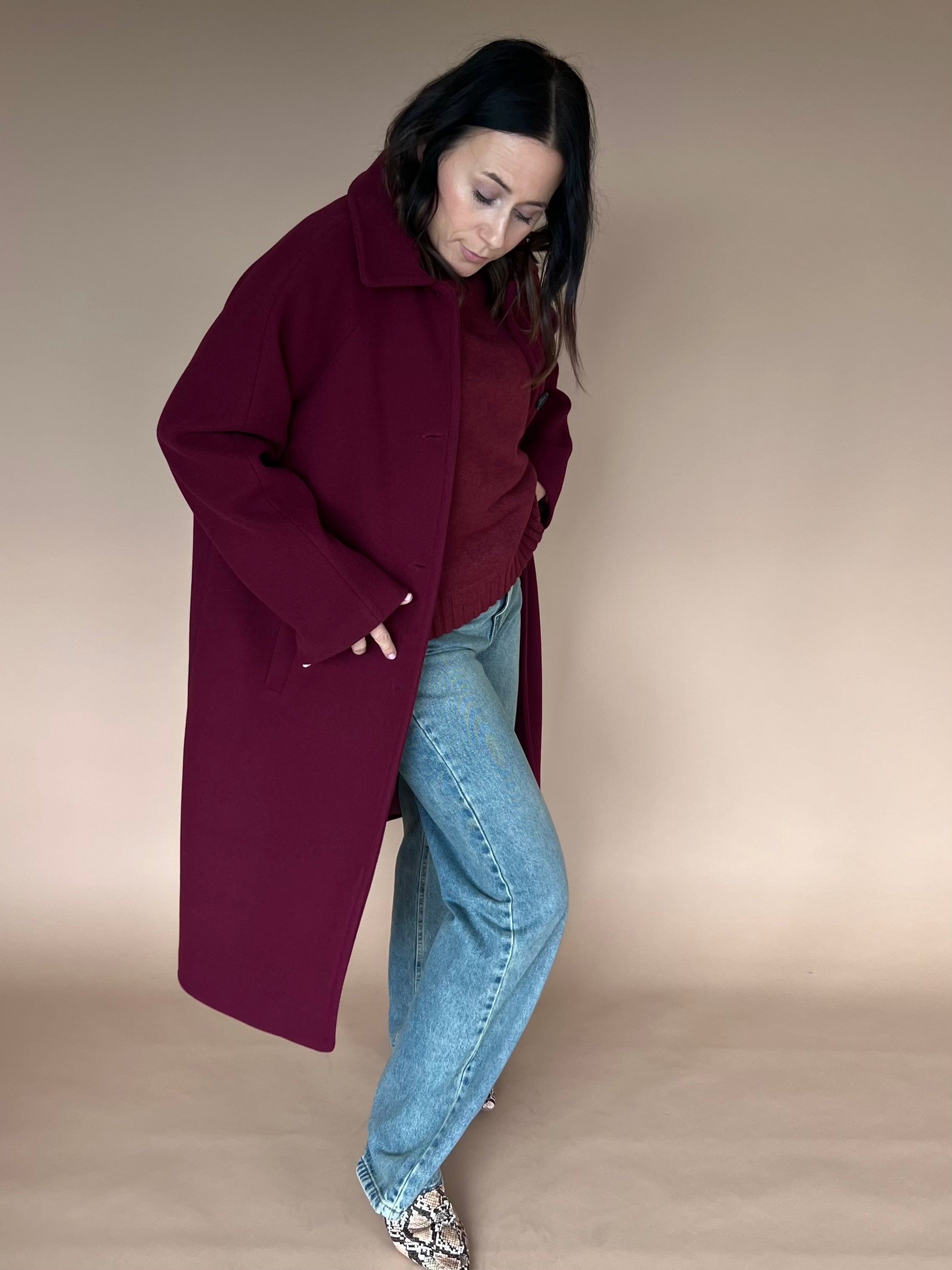 Cappotto Bordeaux