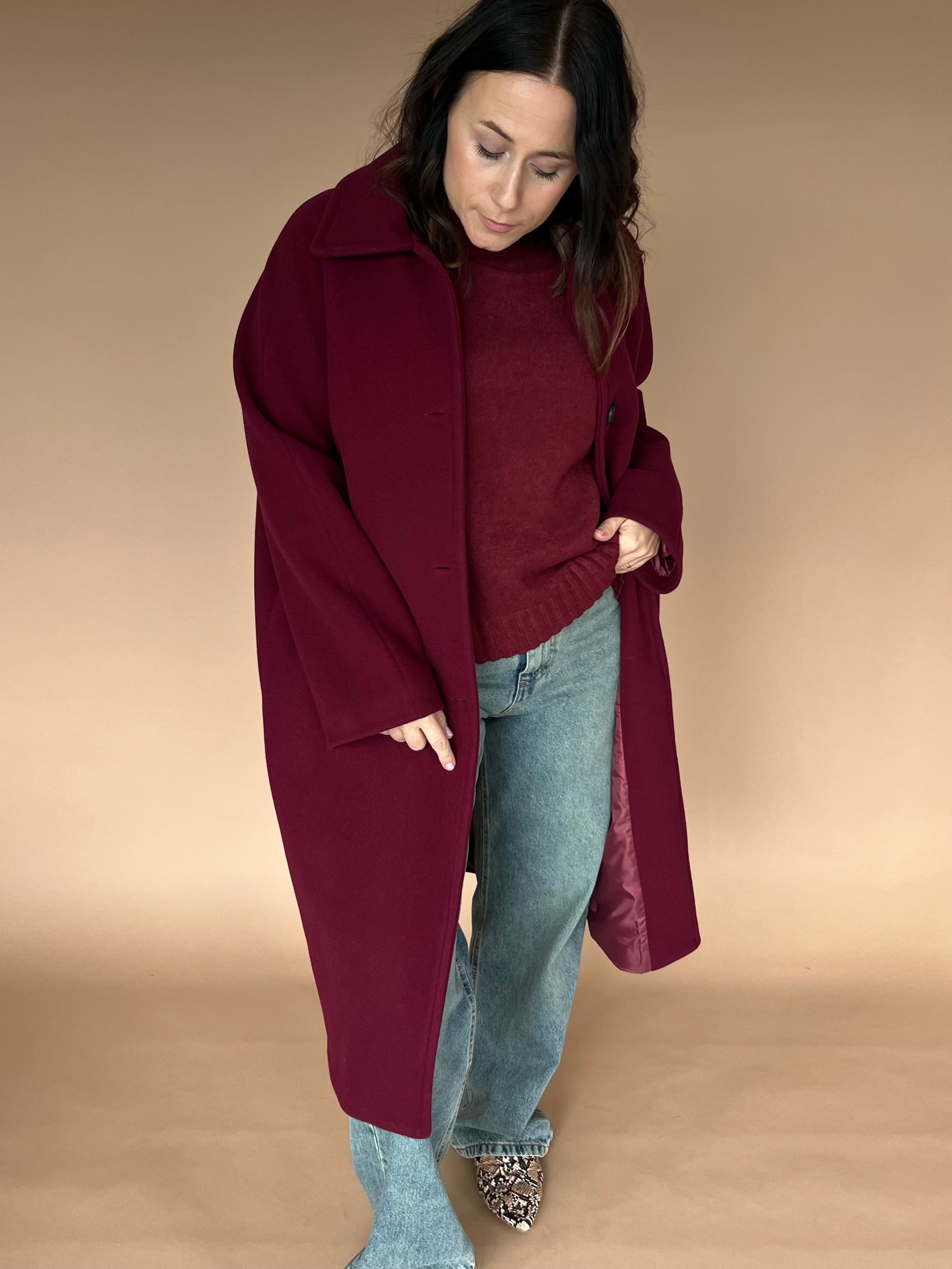 Cappotto Bordeaux