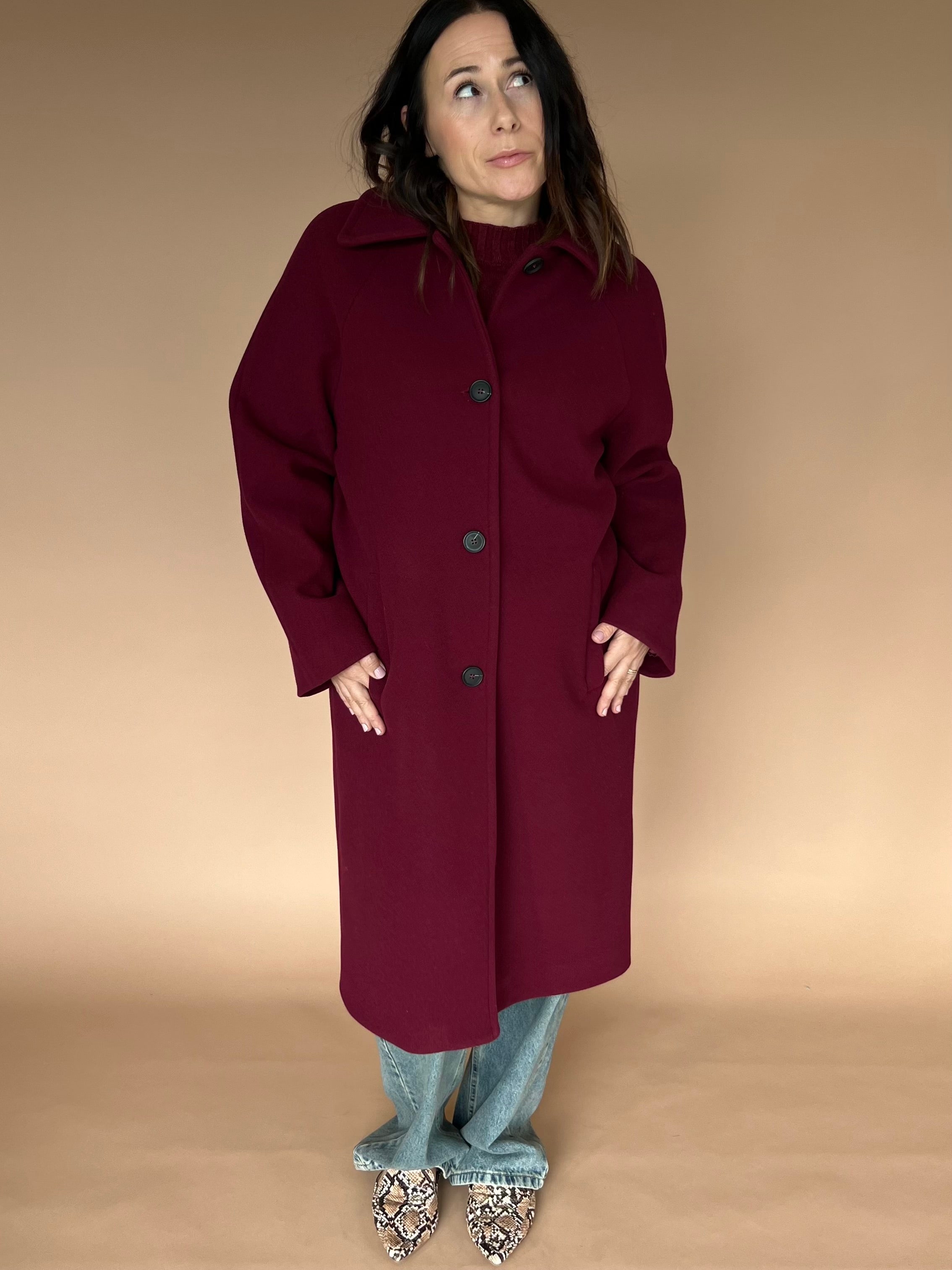 Cappotto Bordeaux