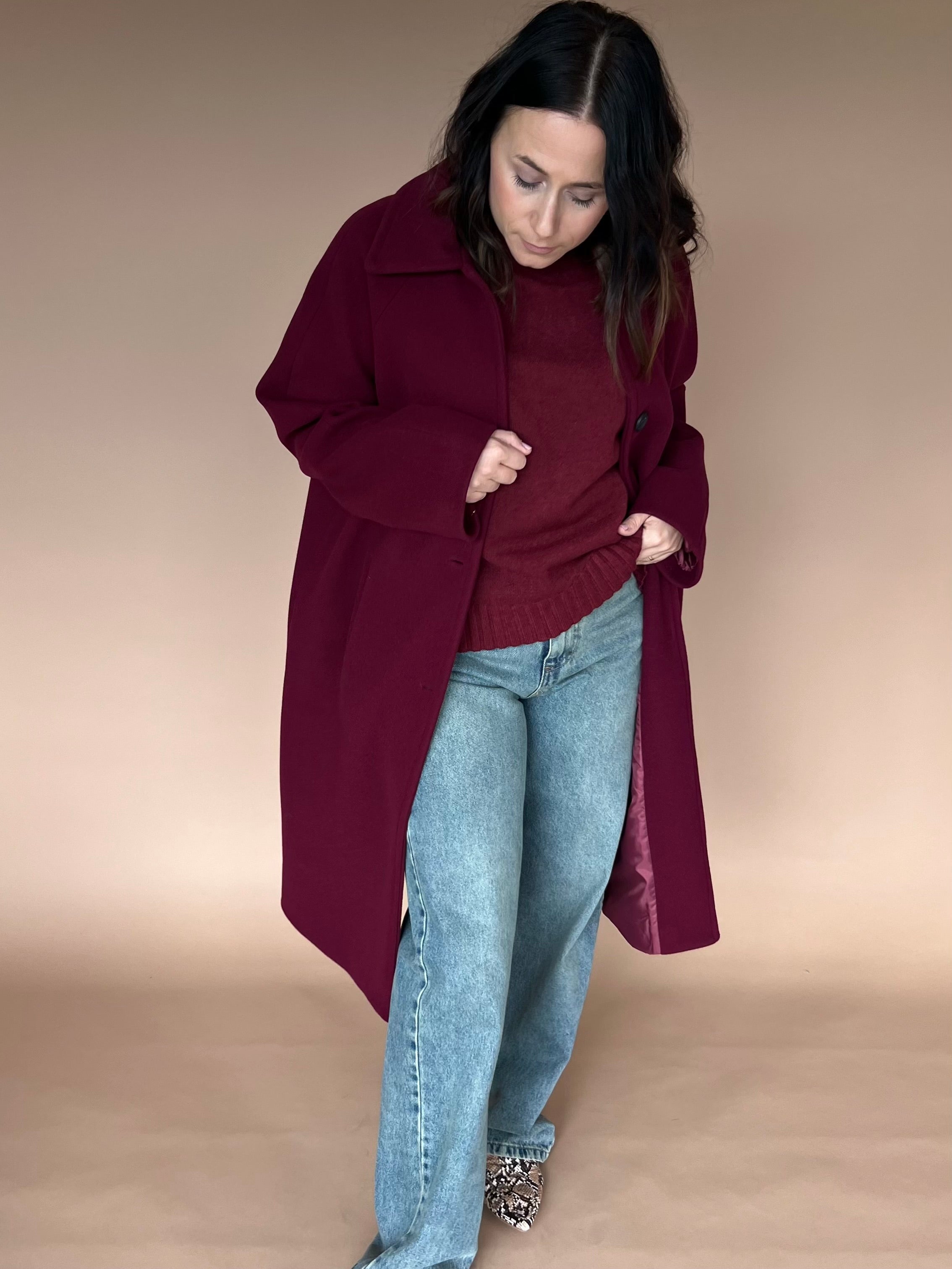 Cappotto Bordeaux