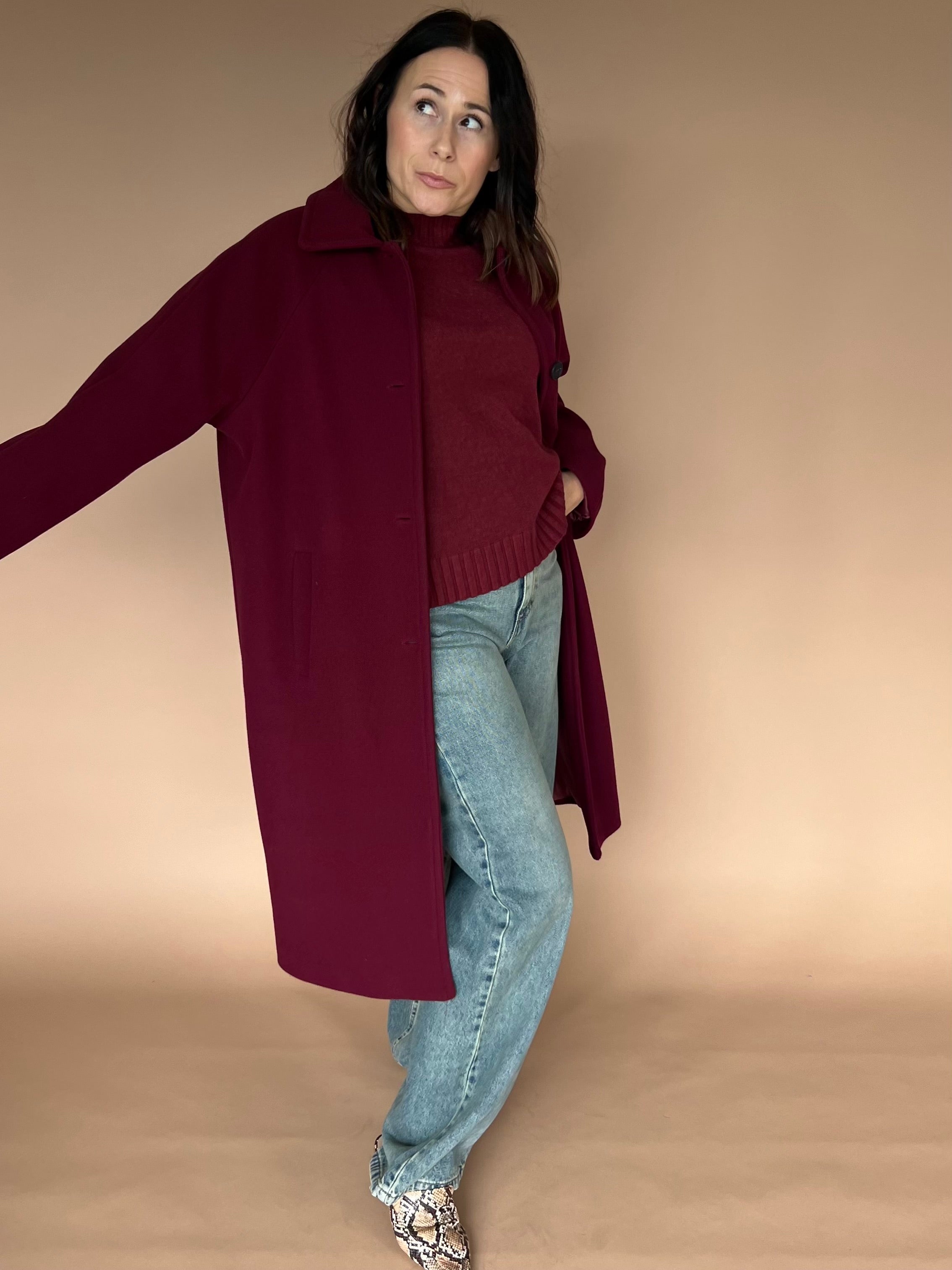 Cappotto Bordeaux